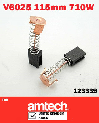 Kohlebürsten für Amtech V6025 115 mm Winkelschleifer 710 W