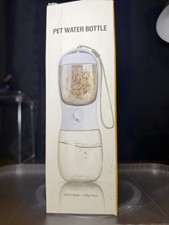 Portable Dog Water Bottle with Food Container - Leak-Proof Travel Pet Dispenser