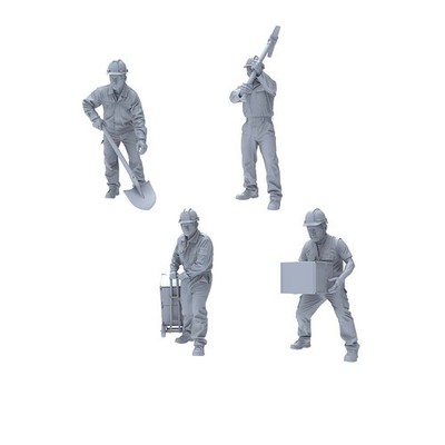LYTR144013 1/144 Unpainted 3D Printed Model, Doll for Scene Matching 1set