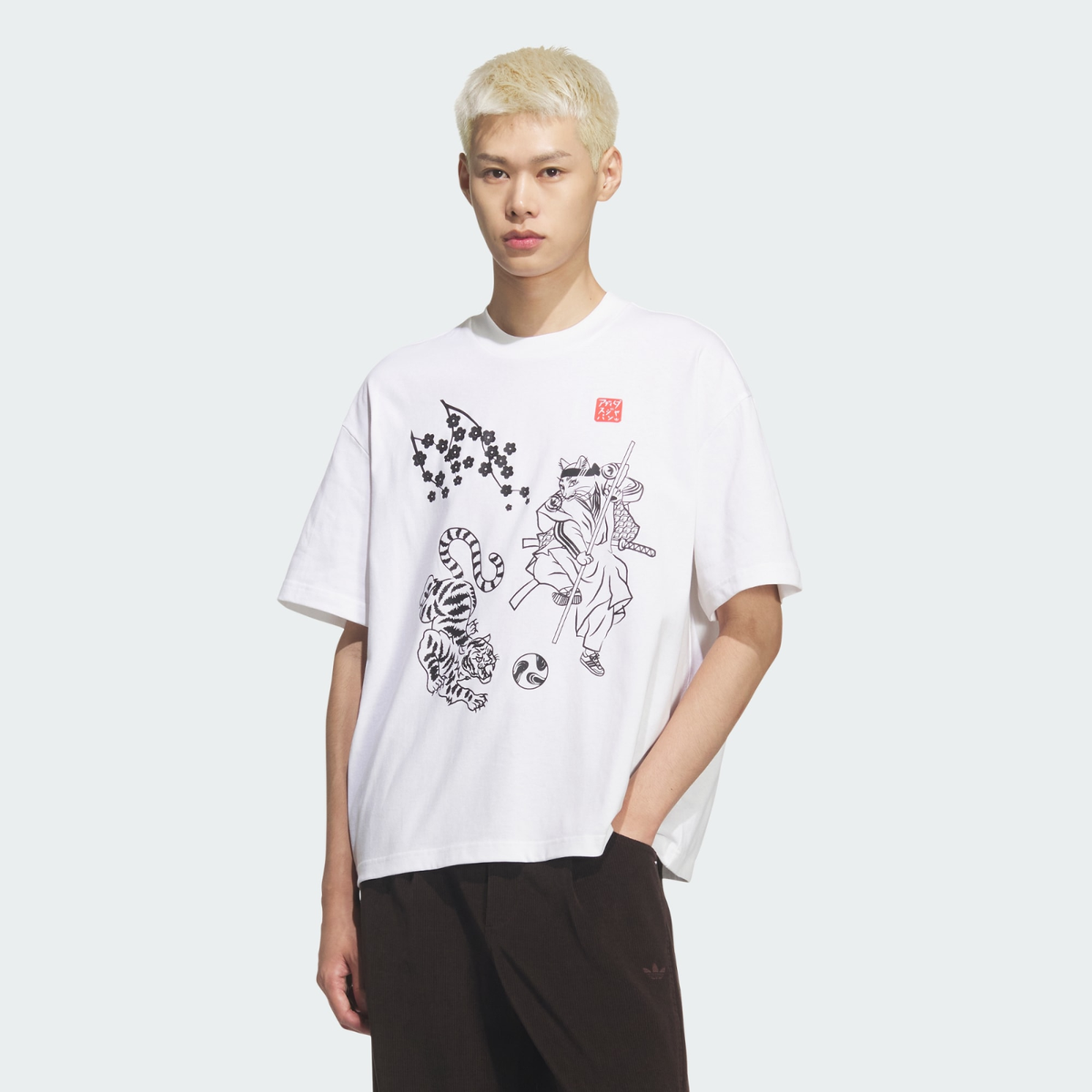 adidas Originals Samurai Short Sleeve T-Shirt White KS3320 Japan