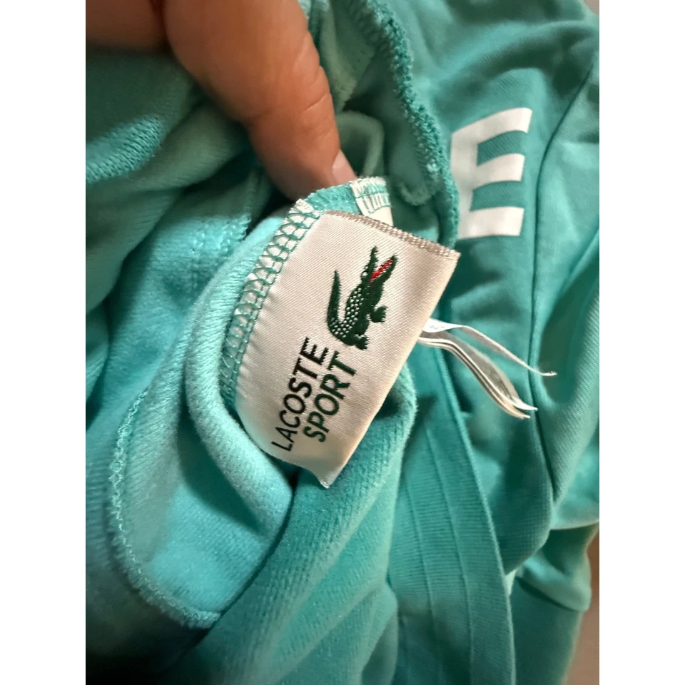 Chaqueta abierta Lacoste Sport Miami XS cremallera completa chaqueta de pista para mujer azul manga larga Foto 4 de 4