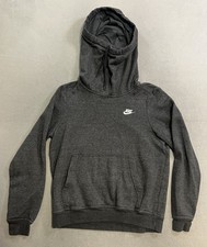 Nike Sportswear Women s Funnel Neck Hoodie Size Small Gray Sweatshirt 853928-071