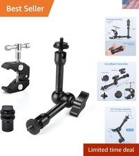 360  Adjustable Magic Arm Clamp: Ideal for Cameras, Lights, and Monitors