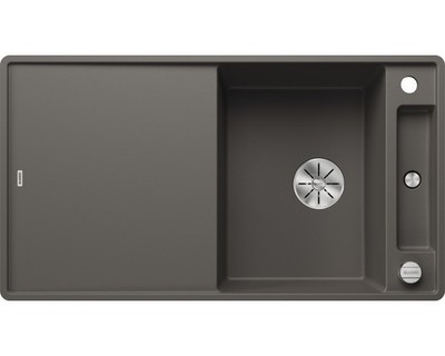 Spüle Blanco AXIA III 5 S-F 905 x 500 mm vulkangrau ohne Multifunktionsschale 52