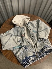 Vintage Acid Wash Jacket  CPI 4 kids Custom Projections  80's Patchwork Jacket