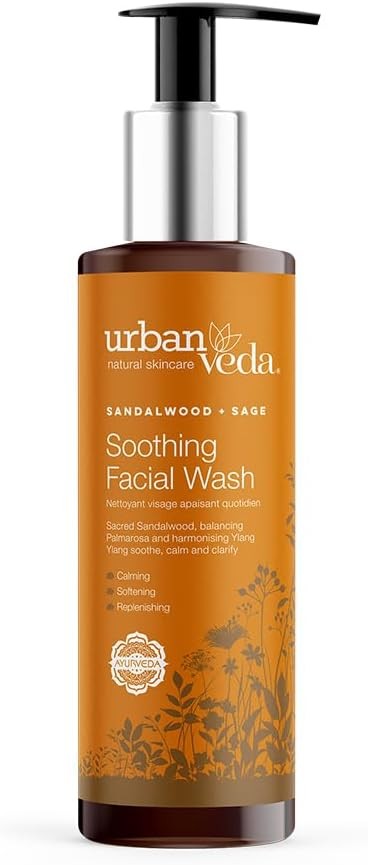 Urban Veda Soothing Facial Wash |Daily Simple Face Wash |For Dry, Mature, Sensi