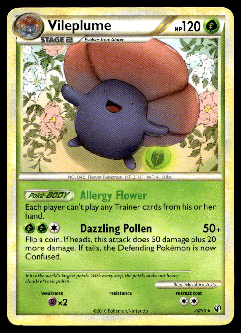 NM Vileplume [Undaunted 24/90] Rare Pokemon TCG
