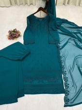 DESIGNER TRENDING PUMPUM NECK TOP WITH EMBROIDERY WORK WITH PANT AND DUPATTA