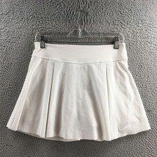 Nike Dri-Fit Standard Fit Tennis Skort Womens M White Pull On Elastic Waist