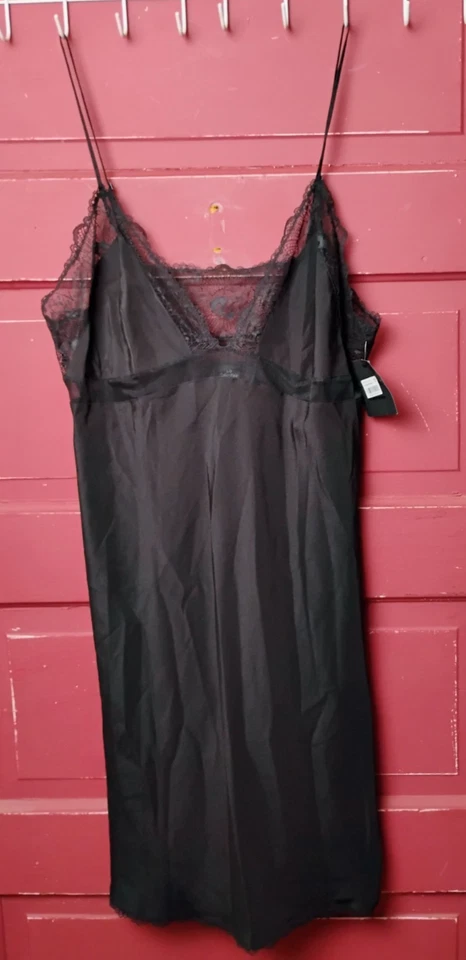 Calvin Klein Women's Modal Satin Lounge and Sleep Chemise Black Size Large L - Image 2 of 4