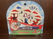 Fun In The Tub, Marvel Spider-Man Spidey Amazing Friends Holiday Bath Toy Set