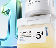 numbuzin Glutathione Vitamin C Concentrated Toner Pads No. 5+ Face Pad Set