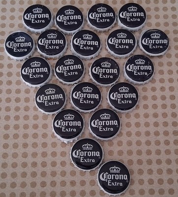 20x Kronkorken Corona Extra Konvolut Mexican Beer - Crown/Bottle caps
