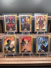 2025 Topps Chrome Deadpool Comic Book Gold Lot Wolverine #1 Deadpool #1