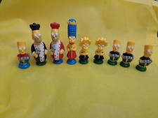 Lote de 9 figuras de ajedrez 3D de Los Simpson pieza de repuesto Home Marge Bart lisa