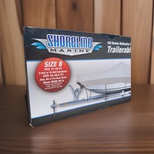 Heavy Duty 150D Marine Boat Cover Size B Fits 17 19 FT V Hull Tri Hull Gray Bass