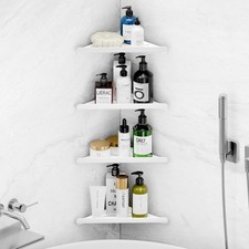 Shower Caddy, 4 Pack Bathroom Corner Shelf, Triangle Shelf Storage for Bathro...