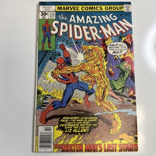 Amazing Spider-Man # 173 | FN | Molten Man | Bronze Age Marvel Comics 1977