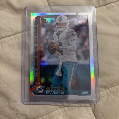 2025 Topps Chrome Quinn Ewers Silver Refractor Rookie #316 Miami Dolphins RC