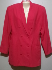Casual Corner Suit Jacket Ladies Red Size 12