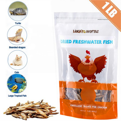 Dried Freshwater Fish High-Protein Natural Pet Treats For Turtles Reptiles Cats