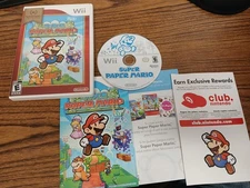 Super Paper Mario (Wii, 2007) Nintendo Selects Game Manual + Inserts Tested!✅