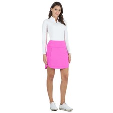 IBKUL Women's Sun Protective Solid 17.5in Straight Skort w/Pockets, Colors/Sizes