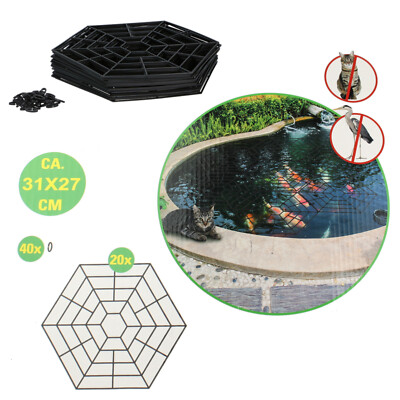 Teichschutz Teichgitter Katzenabwehr Reiherschutz Fischschutz