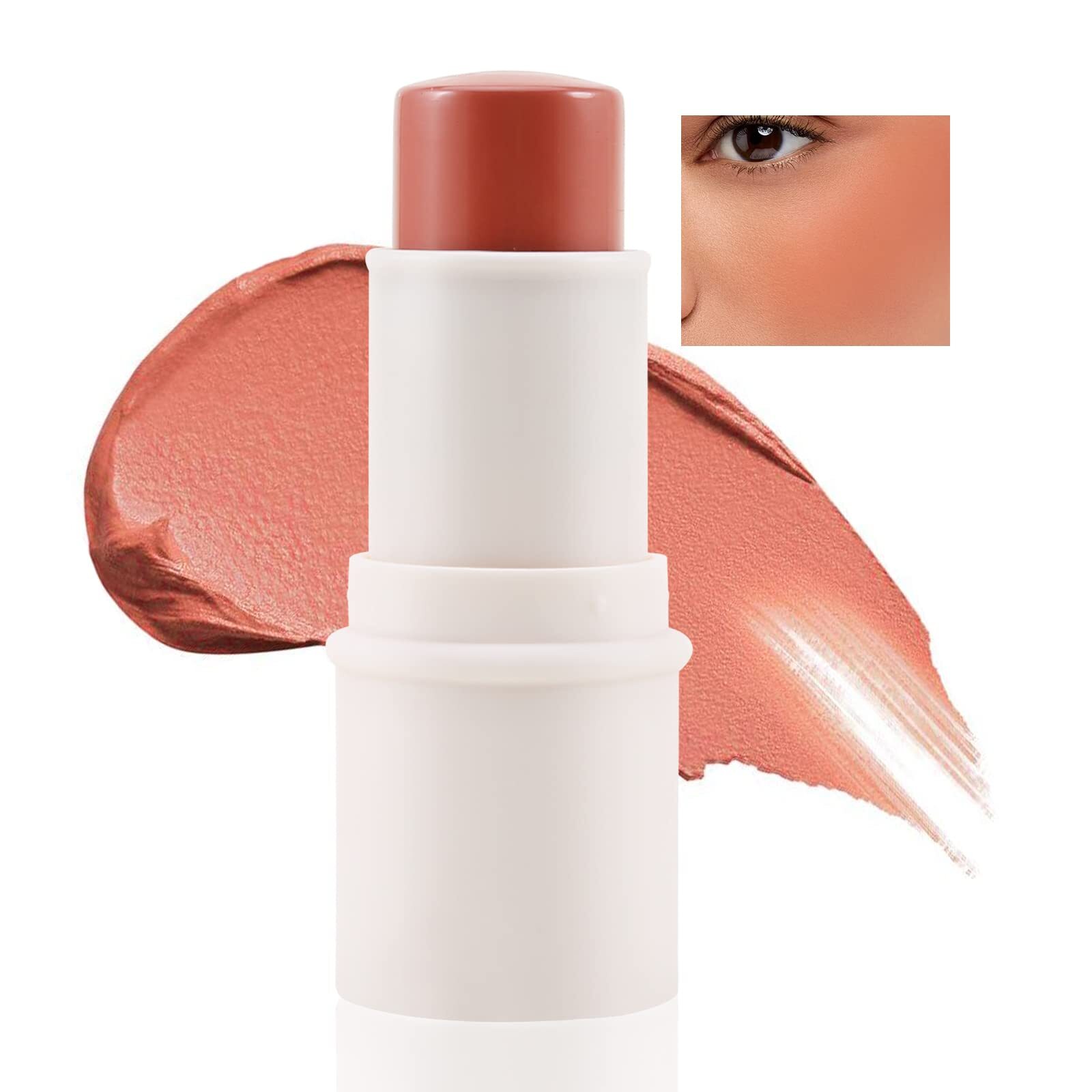 Boobeen Cream Blush stick Multi Face Blush for Cheek Lip and Eye Pigmented Ma...