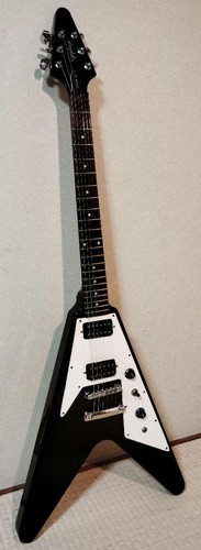 Guitare électrique Epiphone Inspiré par Gibson Flying V Ebony 2503M