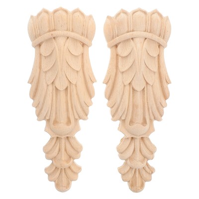 2pcs Vintage Holz Corbel Dekorativ geschnitztes Holz Corbel Bauernhaus