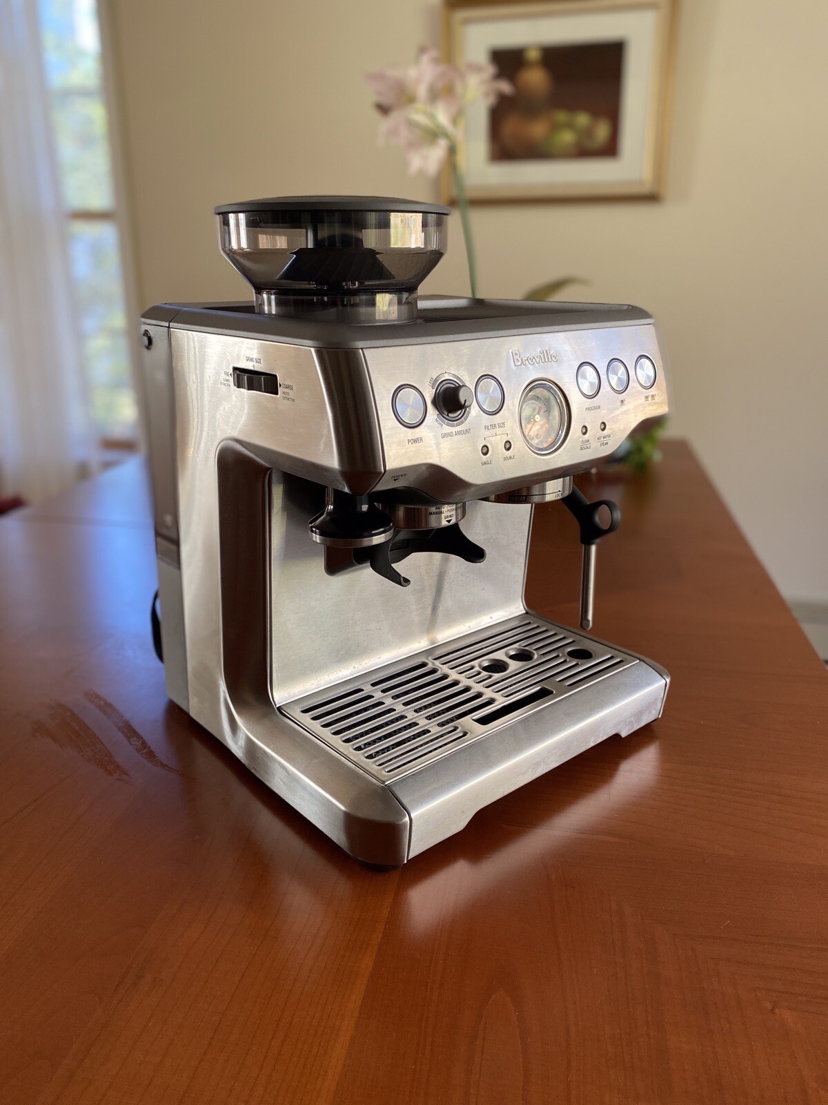 Breville the Barista Express Espresso Machine with High End Add Ons
