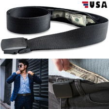 2  Travel Security Belt Hidden Money Pouch Money Wallet Pocket Waist Belt Safe
