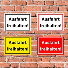 Schild Ausfahrt freihalten Grundstück Einfah...