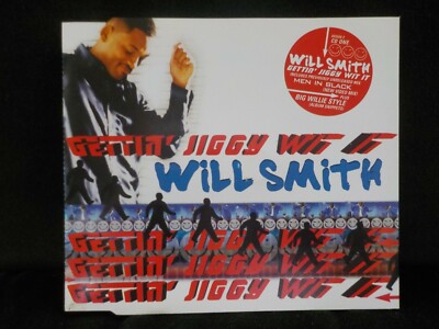 Will Smith Gettin Jiggy Wit It / Men In Black (Remix) 1998 Hip Hop Rap Cd Single