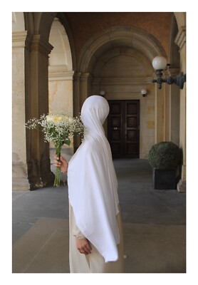 Jersey Hijab White