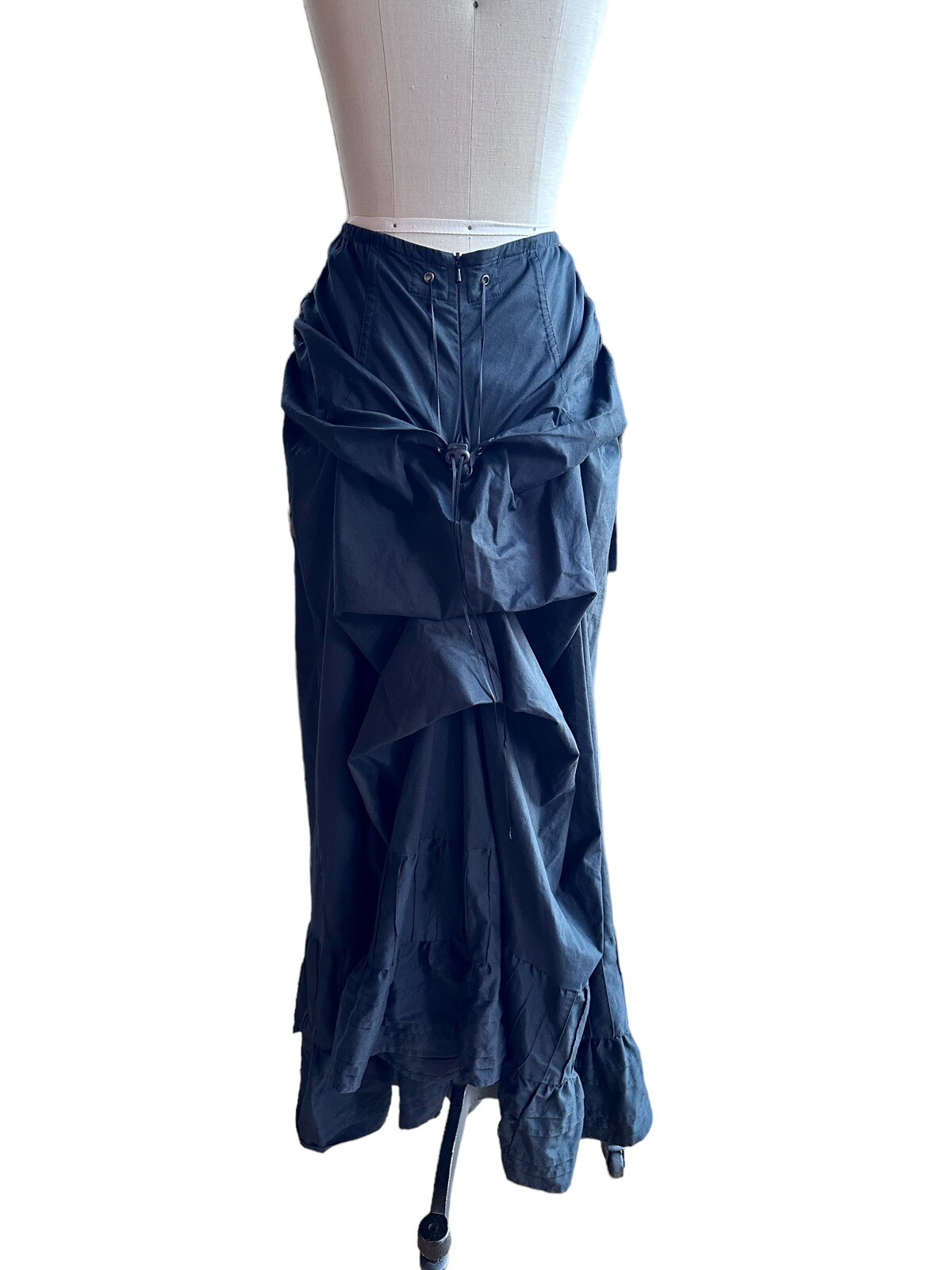 Trelise Cooper Black Bustle Maxi Skirt Gothic Victori… Gem