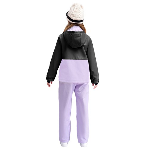 Kids Boys Girls Snow Ski Jacket and Pants Set Hooded Windproof Coat Snowsuits - Picture 63 of 86