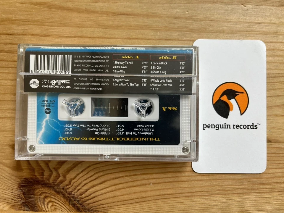 AC/DC - Thunderbolt Tribute To AC-DC CASSETTE TAPE KOREA EDITION SEALED - Image 3 of 3