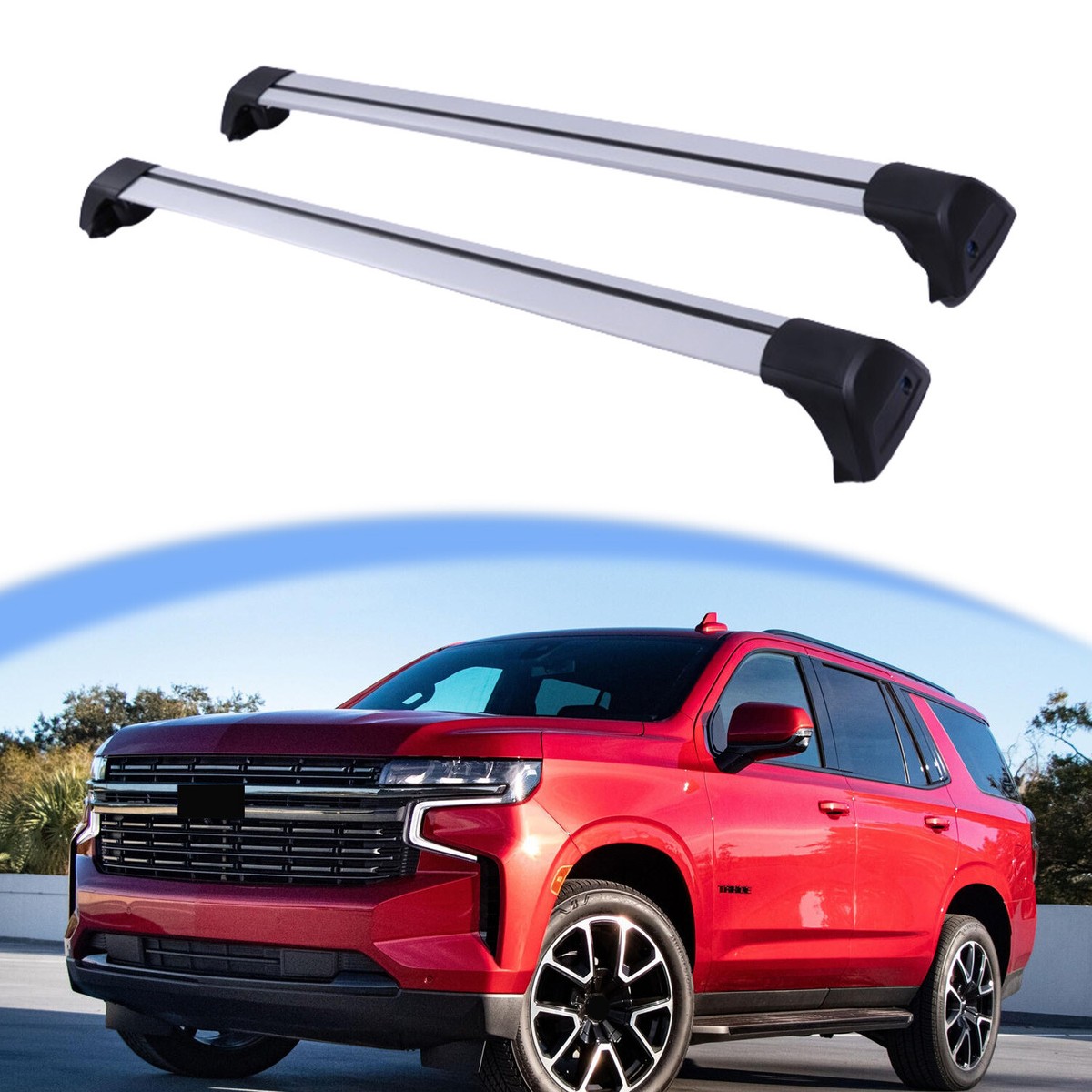2021 Tahoe Z71 Gmc Yukon Roof Rack Sliver Cross Bars Fit For 2021