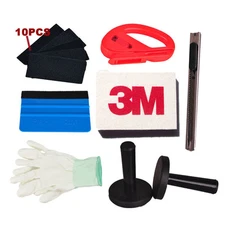3M Blue Felt Edge Decals Sticker Vinyl SqueegeeCar Wrap Application Tool Kit