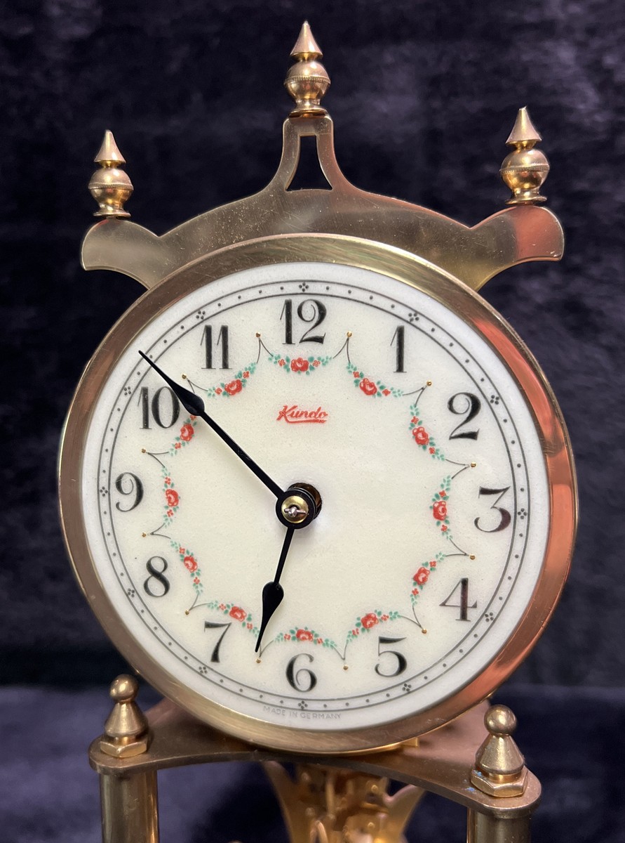 ⛰GlasFliesenmalerei 【Novembertag】 M.Horn Kundo Anniversary Clock Etched Glass Kieninger & Obergfell