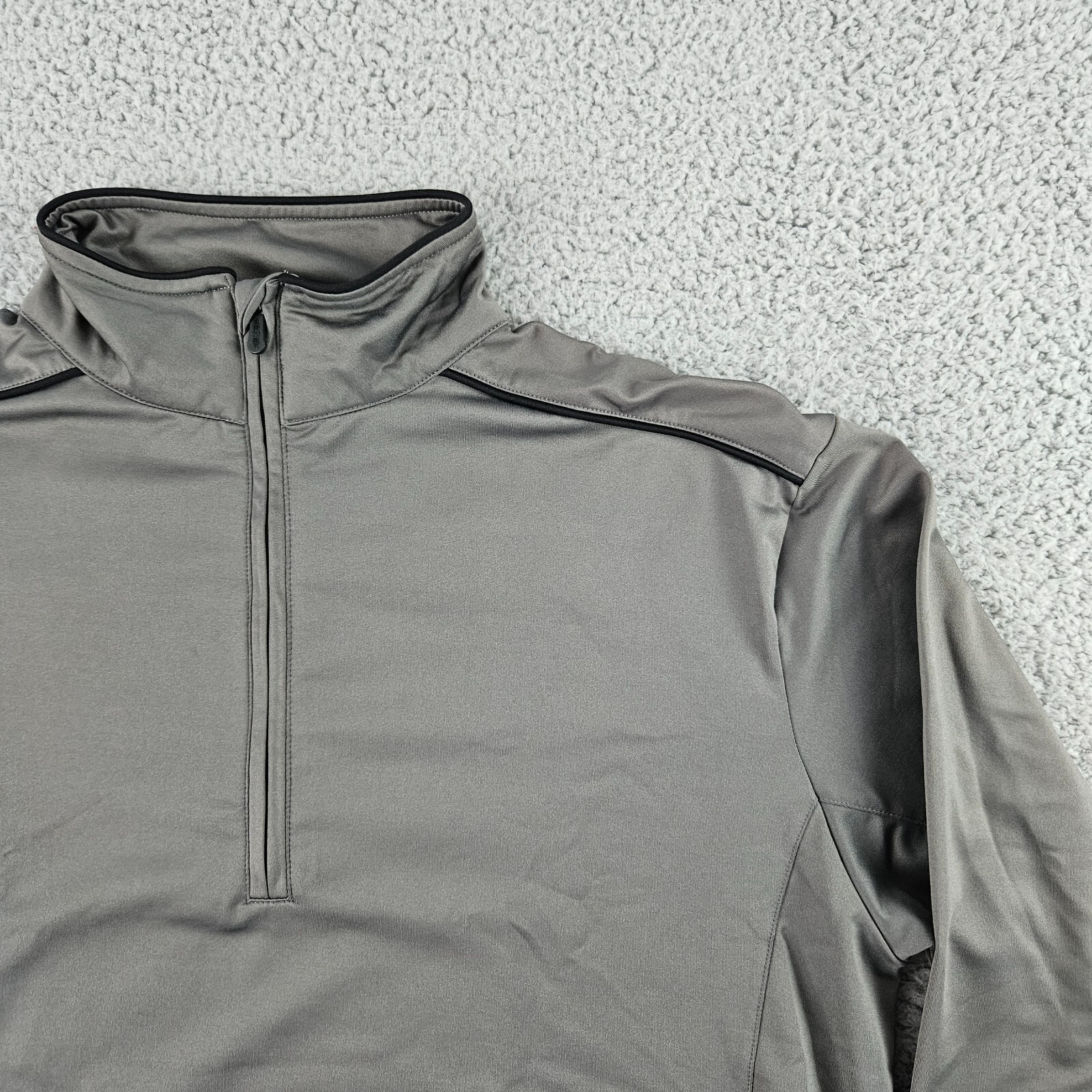 Straight Down Pullover Mens Size Large Gray Quart… - image 2