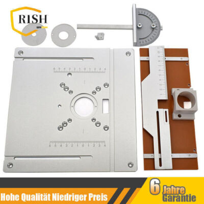 Aluminium Frästisch Einlegeplatte Für Oberfräsen Router Table Insert Plate DE