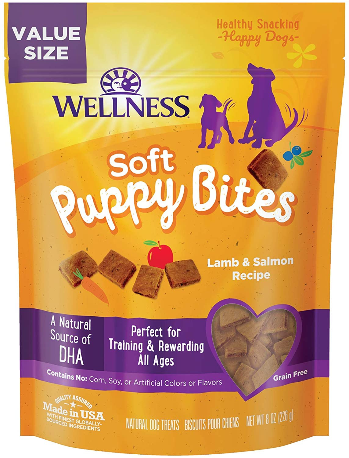 Wellness Soft Puppy Bites Natural Grain-Free Treats for Trai
