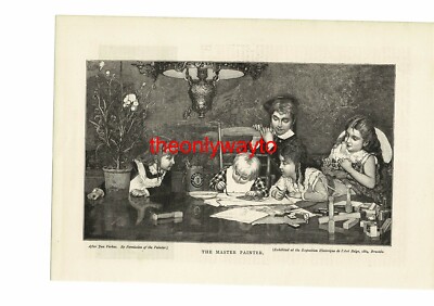 Malermeister, Jan Verhas, Belgische Kunst, Buchillustration (Druck), 1890