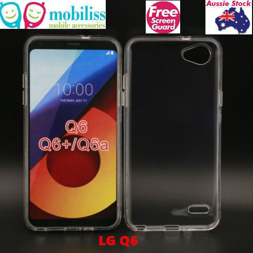 TPU Gel Jelly iSkin Case Cover for LG Q6 - Ultra Clear Free Screen Protector - Picture 1 of 7