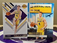 PAIR OF 2024-25 PANINI NBA HOOPS BASKETBALL DALTON KNECHT ROOKIE ARRIVING NOW