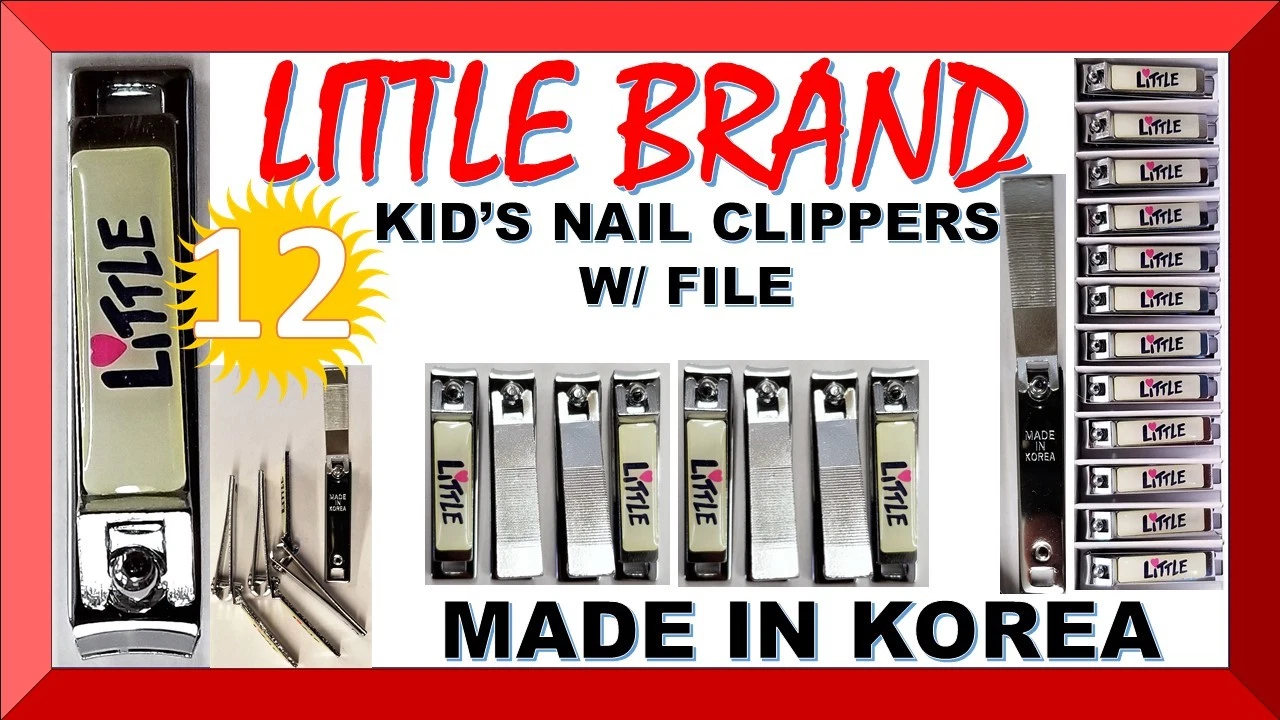 12X LITTLE Deluxe Nail Clippers INFANT TODLER KID'S, BABY, CHILD (MADE IN KOREA)
Opens in a new wind