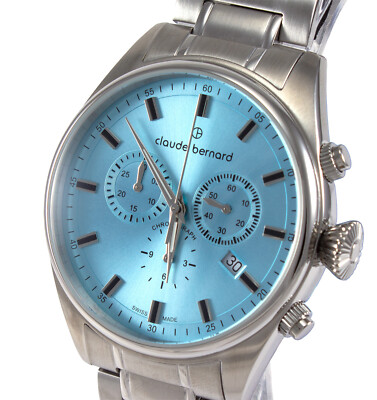 Claude Bernard by Edox - Proud Heritage Chronograph Herren Uhr Edelstahl Swiss